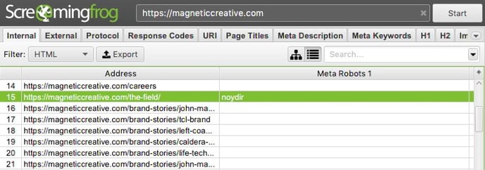 how to check meta robots tags